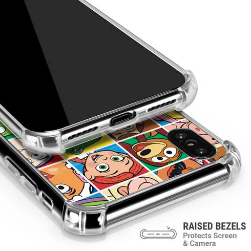 Disney Toy Story Characters Collage faces iPhone XS Max Clear Case